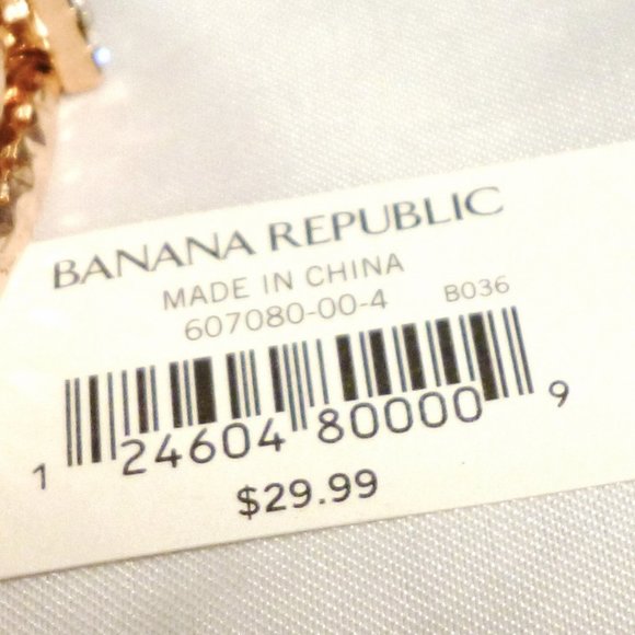 Banana Republic Copper Stretch Bangle Bracelet Crystals 2 3/8" Orig $29.99 NWT - Picture 4 of 5